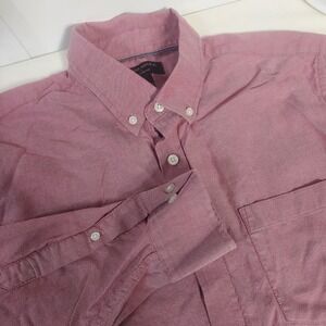 Banana Republic Slim Stretch‎ Oxford Button Down Shirt Red Size L